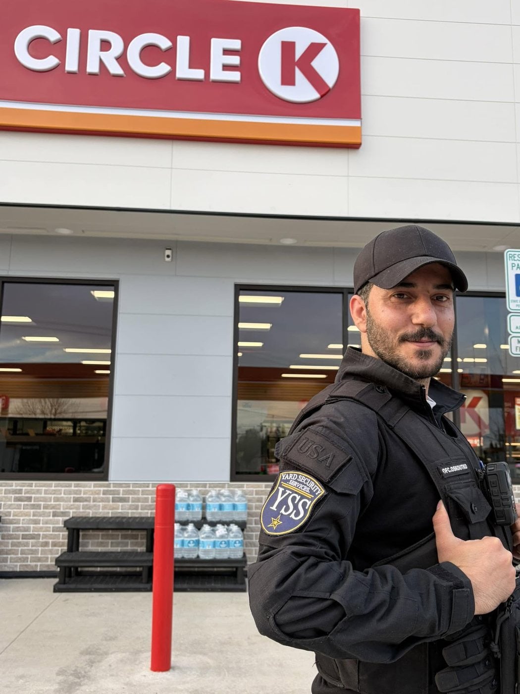 YARD Security Services officer providing on-site retail security at a client store